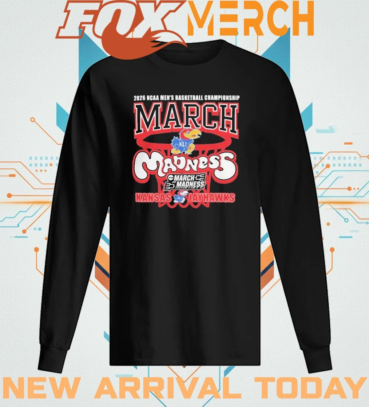 Kansas Jayhawks 2026 NCAA Men’s Basketball Championship March Madness t-shirt