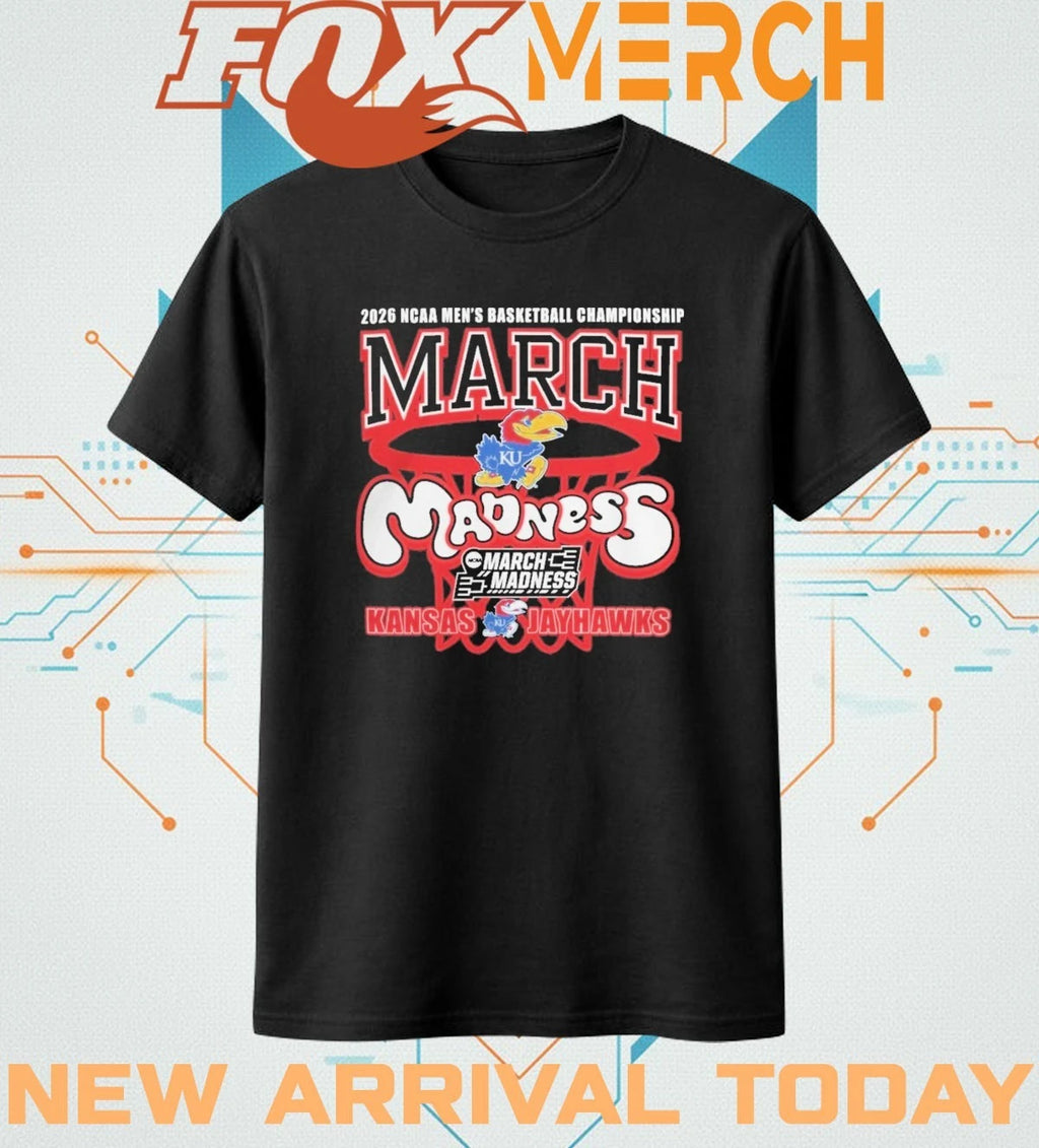 Kansas Jayhawks 2026 NCAA Men’s Basketball Championship March Madness t-shirt