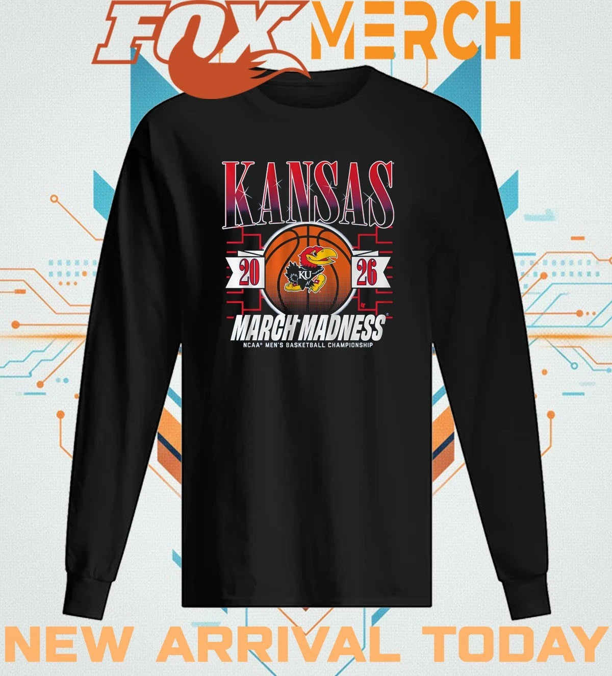 Kansas Jayhawks Men’s Basketball 2026 March Madness t-shirt