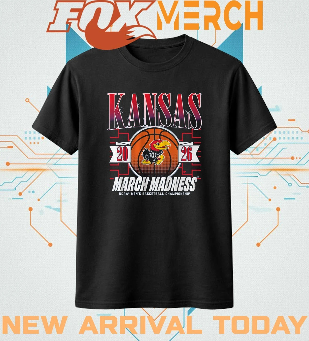 Kansas Jayhawks Men’s Basketball 2026 March Madness t-shirt