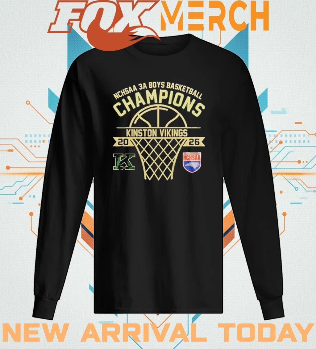 Kinston Vikings NCHSAA 3A Boys Champions 2026 t-shirt