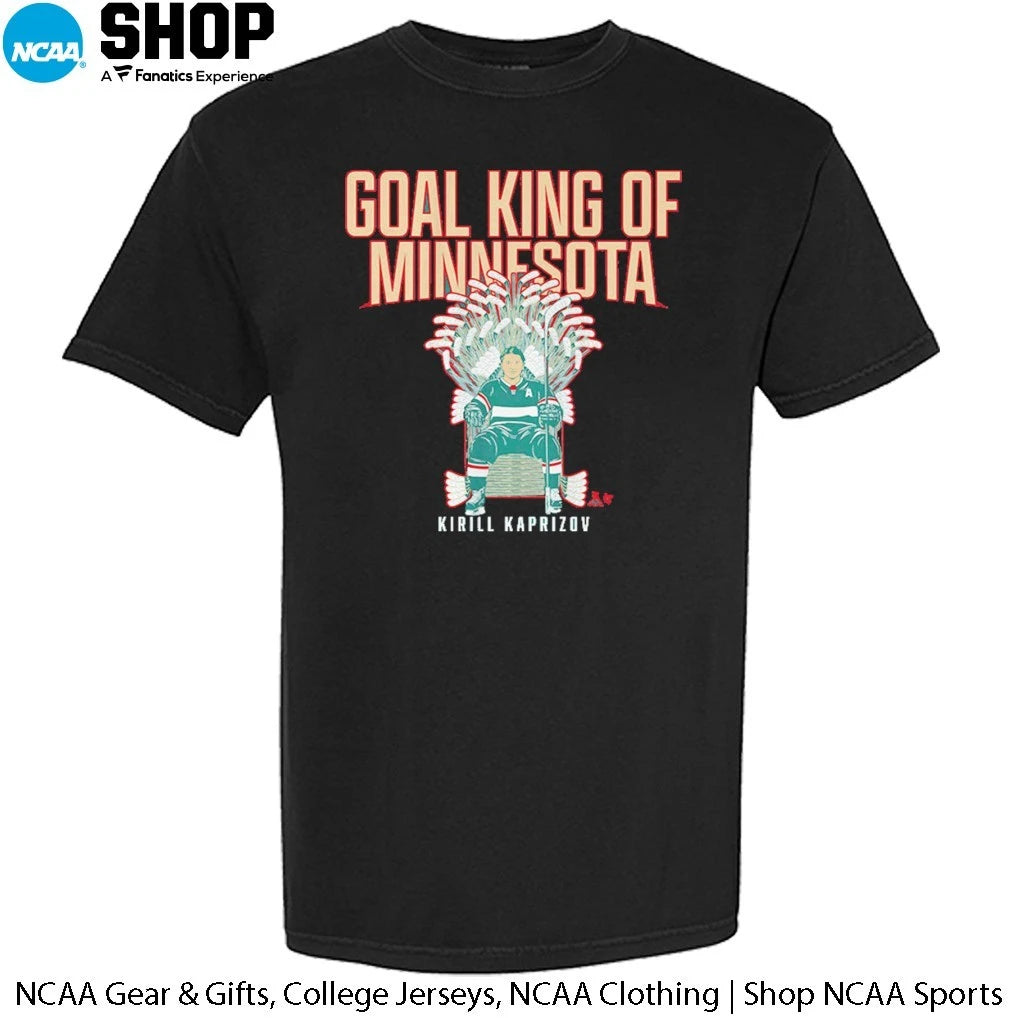 Kirill Kaprizov Minnesota Wild Goal King of Minnesota T-Shirt