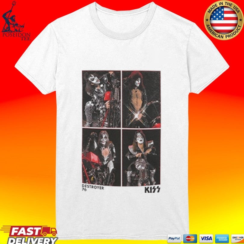Kiss Moto Shoot Destroyer 76 T-shirt