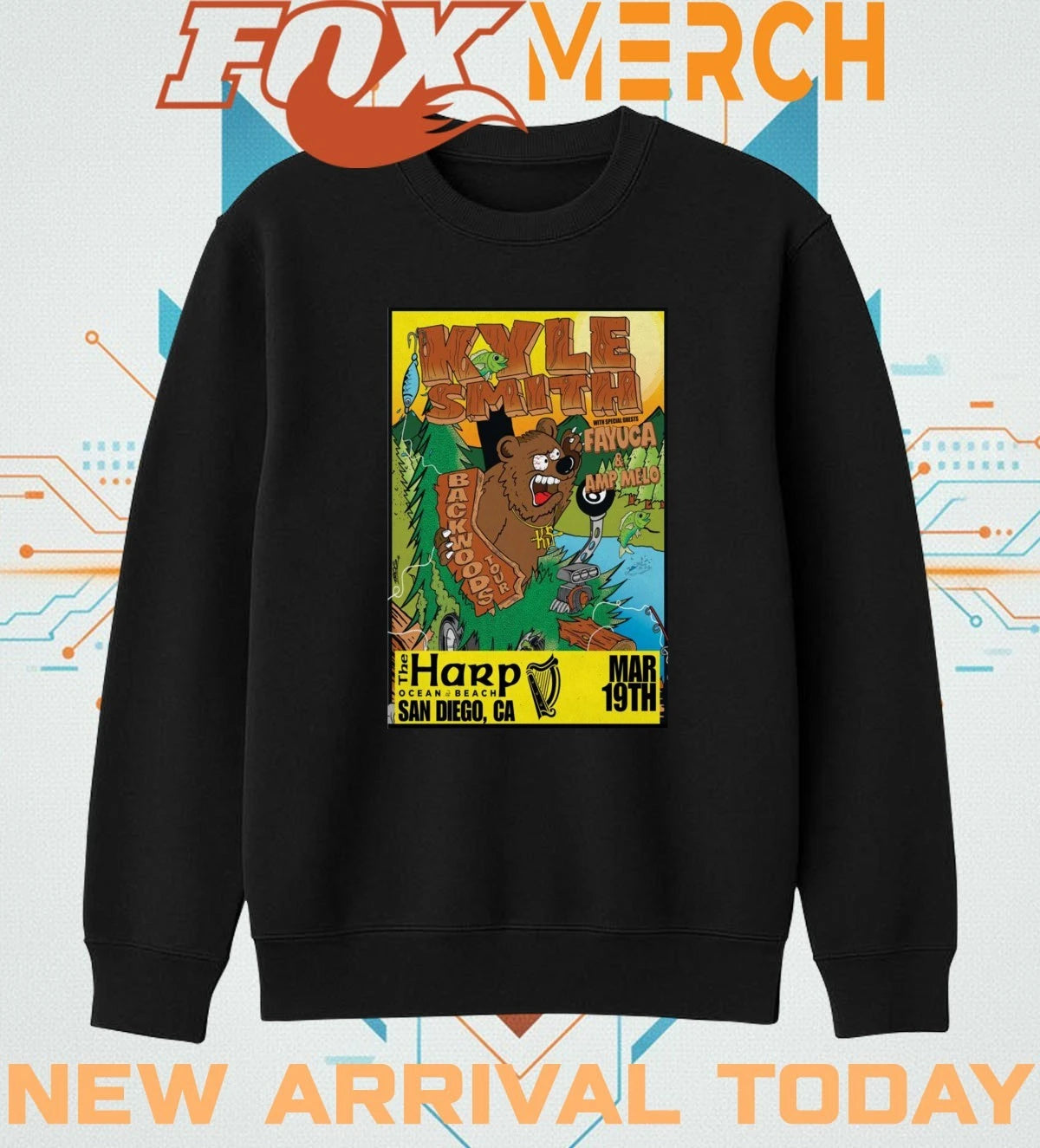 Kyle Smith concert San Diego, The Harp, mar 19, 2026 poster t-shirt