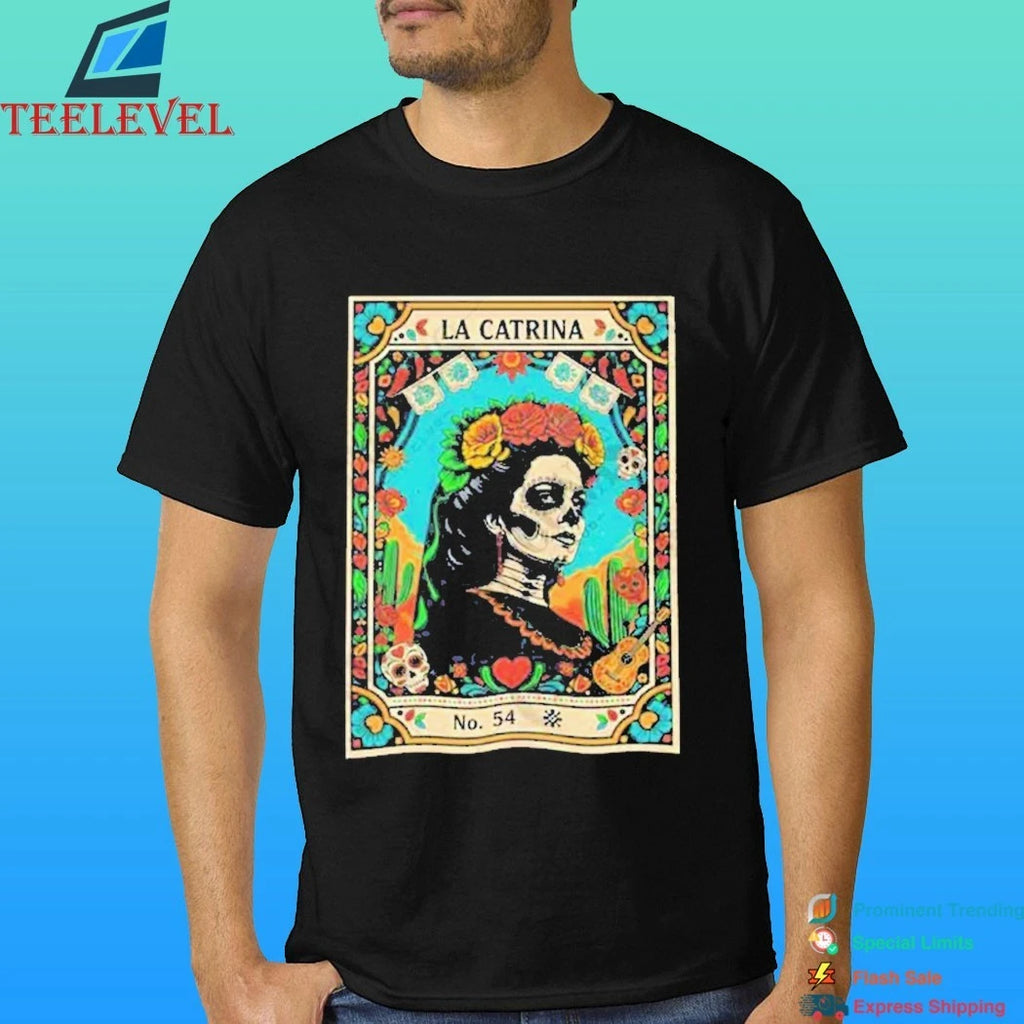 La Catrina Lottery Day Of The Dead &amp; Mexican Folk Art Shirt