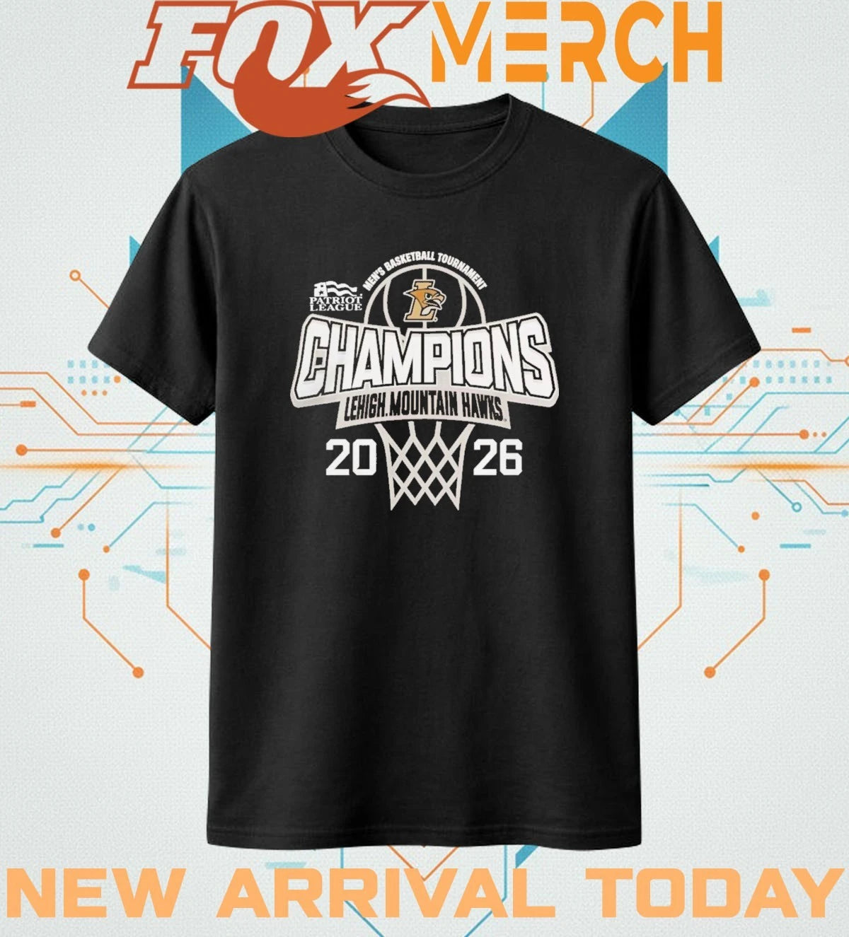 Lehigh Mountain Hawks 2026 Men’s Basketball Tournament Champions shirt