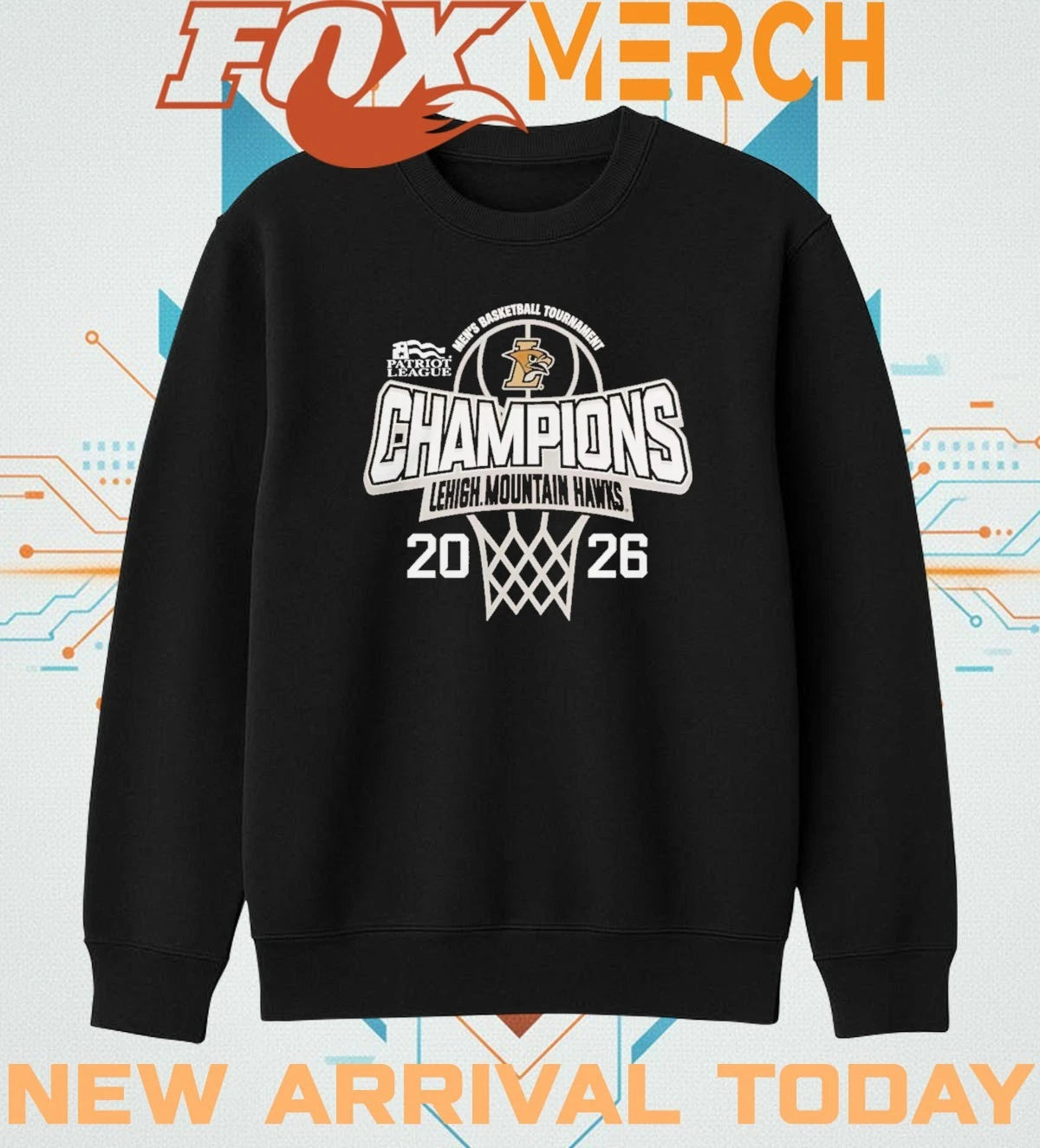 Lehigh Mountain Hawks 2026 Men’s Basketball Tournament Champions shirt