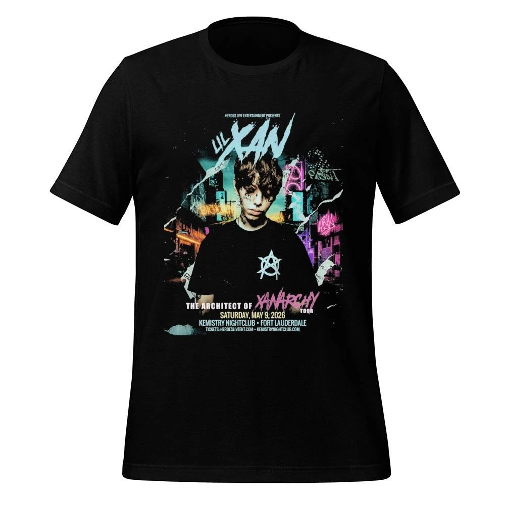 Lil Xan The Architect of XanArchy Tour 2026 Schedule Venue Tour Dates Shirt
