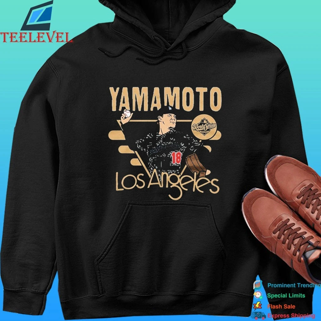 Los Angeles Dodgers Yoshinobu Yamamoto Royal 2026 Gold Collection World Series Mvp Shirt