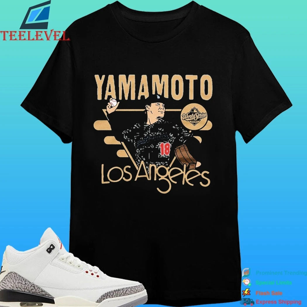 Los Angeles Dodgers Yoshinobu Yamamoto Royal 2026 Gold Collection World Series Mvp Shirt
