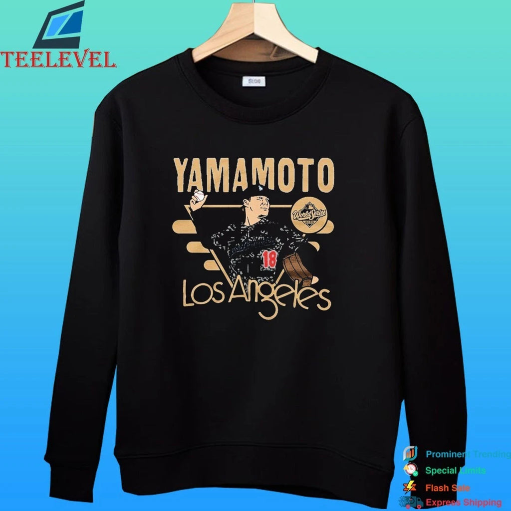 Los Angeles Dodgers Yoshinobu Yamamoto Royal 2026 Gold Collection World Series Mvp Shirt