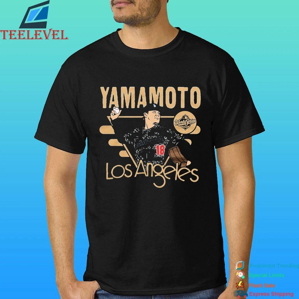 Los Angeles Dodgers Yoshinobu Yamamoto Royal 2026 Gold Collection World Series Mvp Shirt