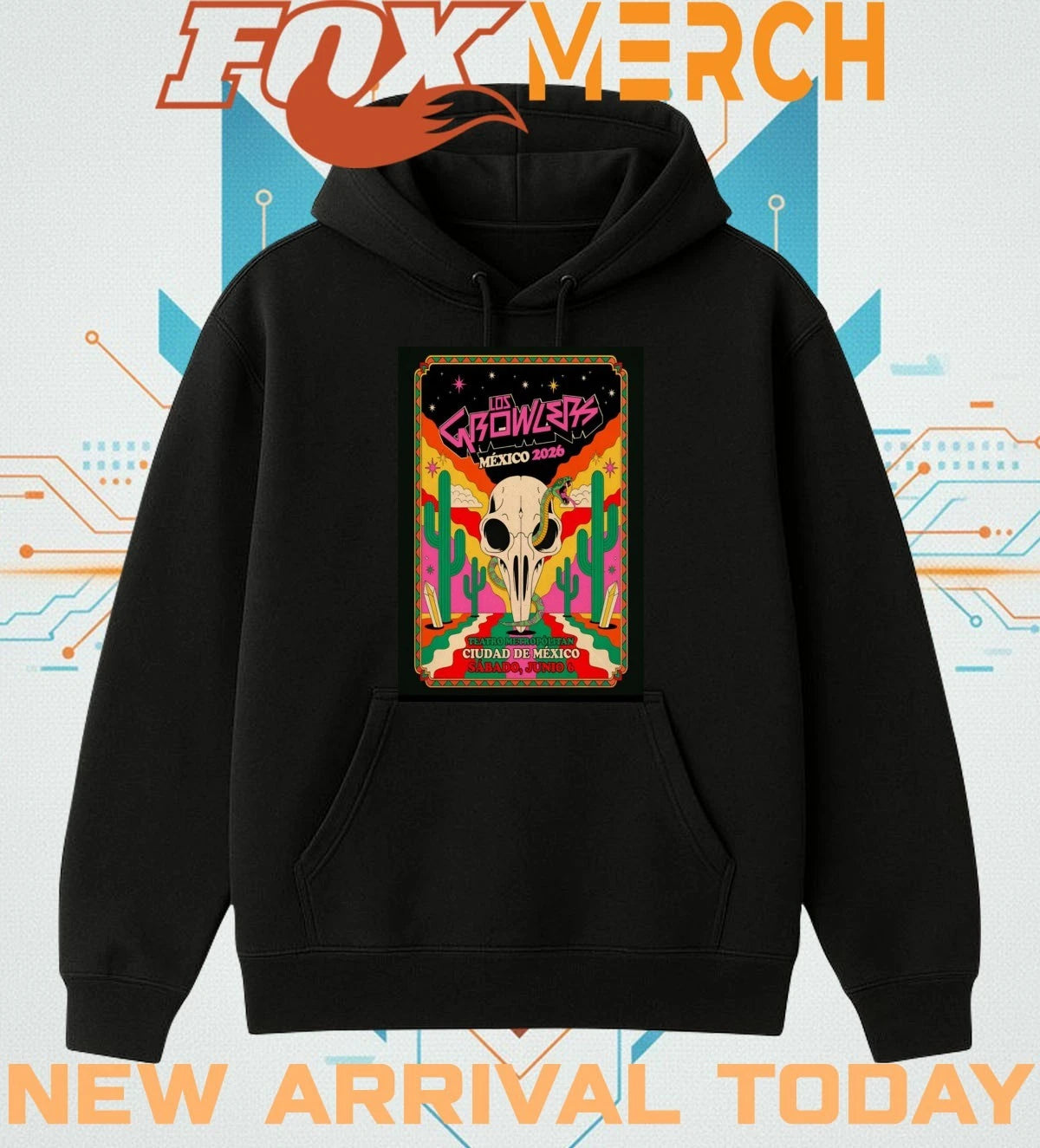 Los Growlers Mexico City June 6 2026 poster t-shirt