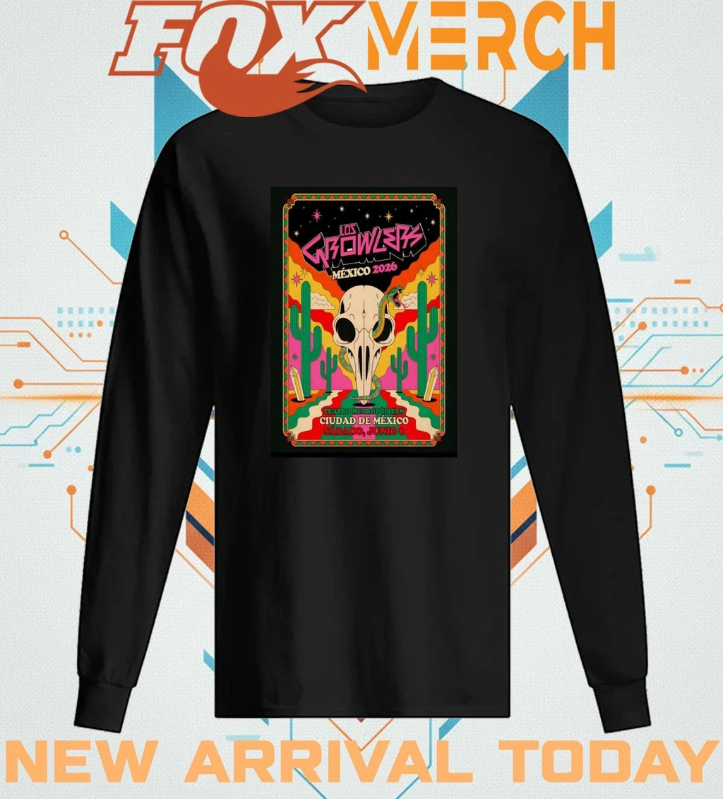 Los Growlers Mexico City June 6 2026 poster t-shirt