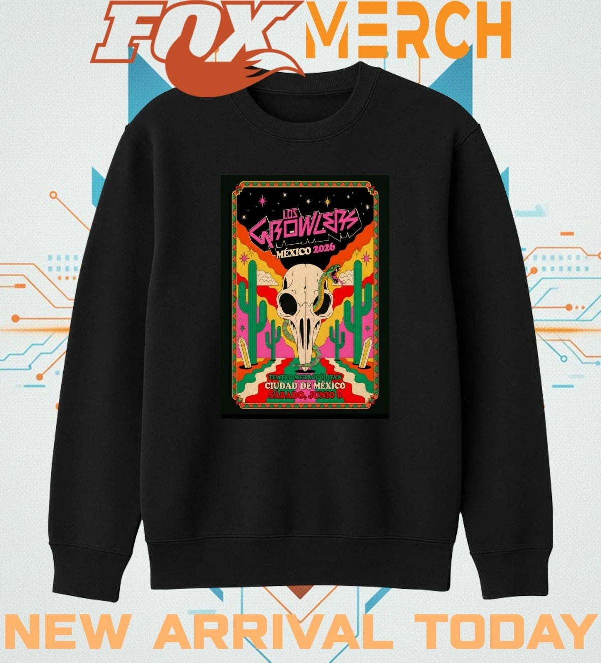 Los Growlers Mexico City June 6 2026 poster t-shirt