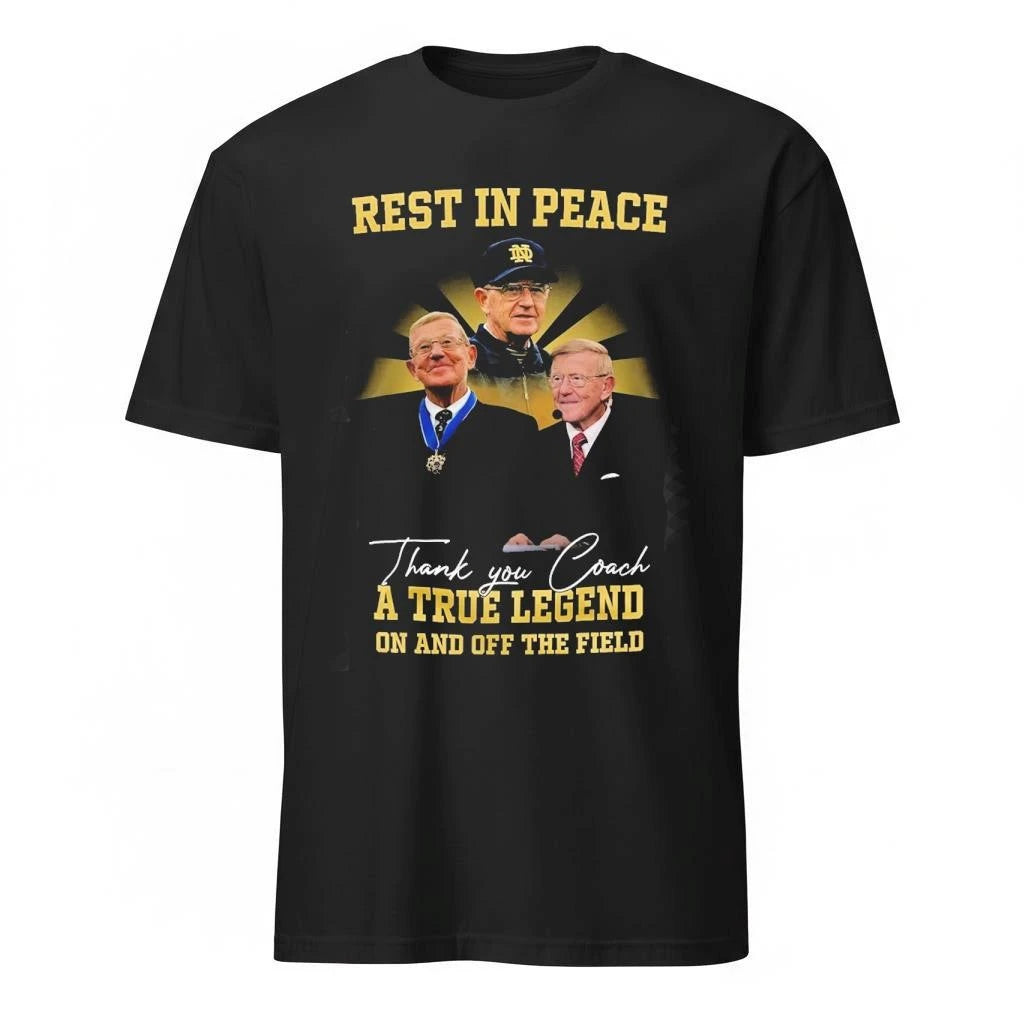 Lou Holtz Memorial Tribute Shirt 2026 Rest In Peace Coach Legend Shirt