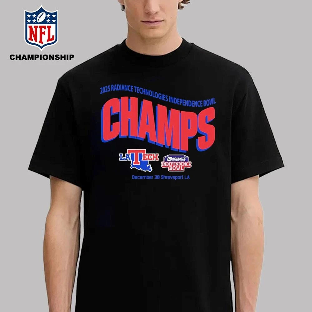 Louisiana Tech Bulldogs Football Are Radiance Technologies Independence Bowl Champions 2025 Shirt