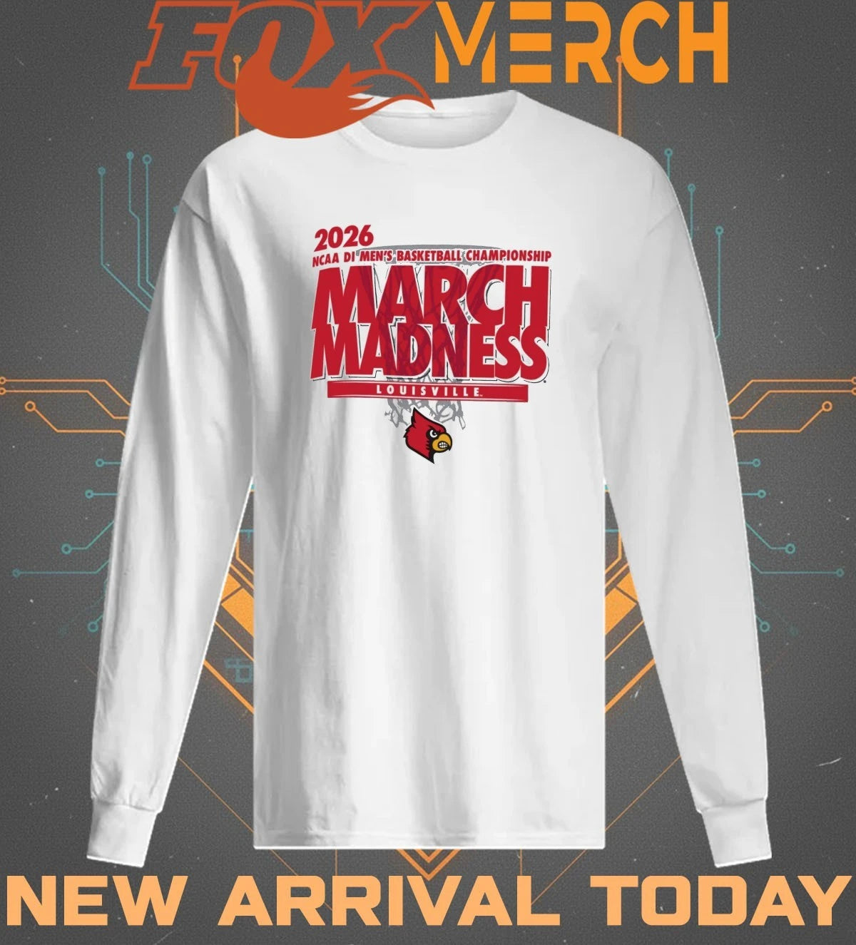 Louisville Cardinals 2026 NCAA DI Men’s Basketball Championship March Madness t-shirt