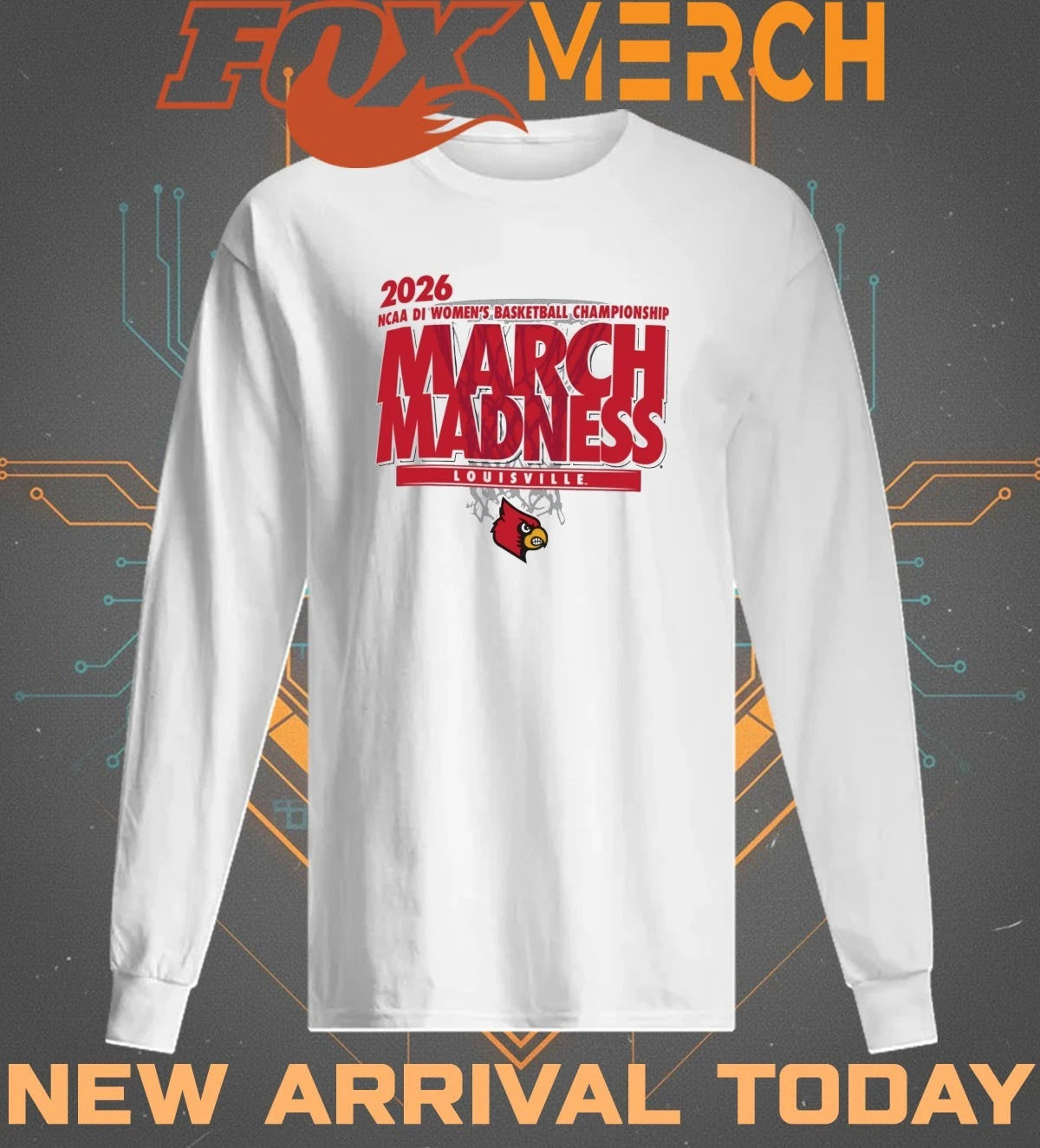 Louisville Cardinals 2026 NCAA DI Women’s Basketball Championship March Madness t-shirt