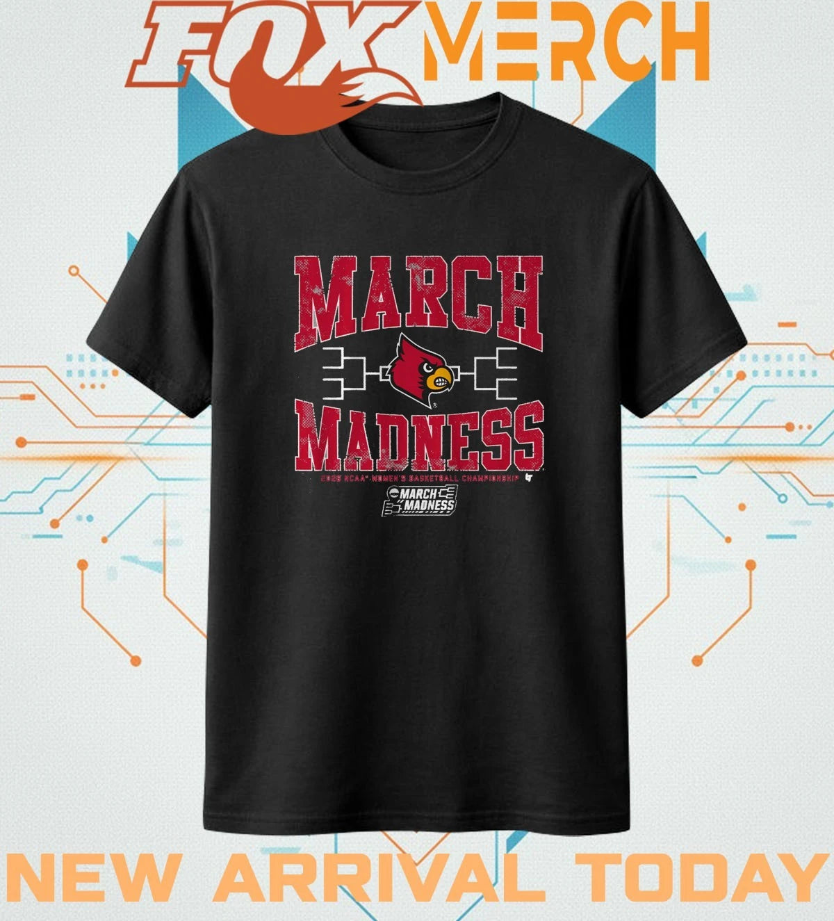 Louisville Cardinals Women’s Basketball 2026 March Madness t-shirt