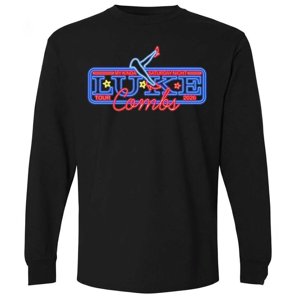 Luke Combs 2026 Tour Dates Neon Shirt