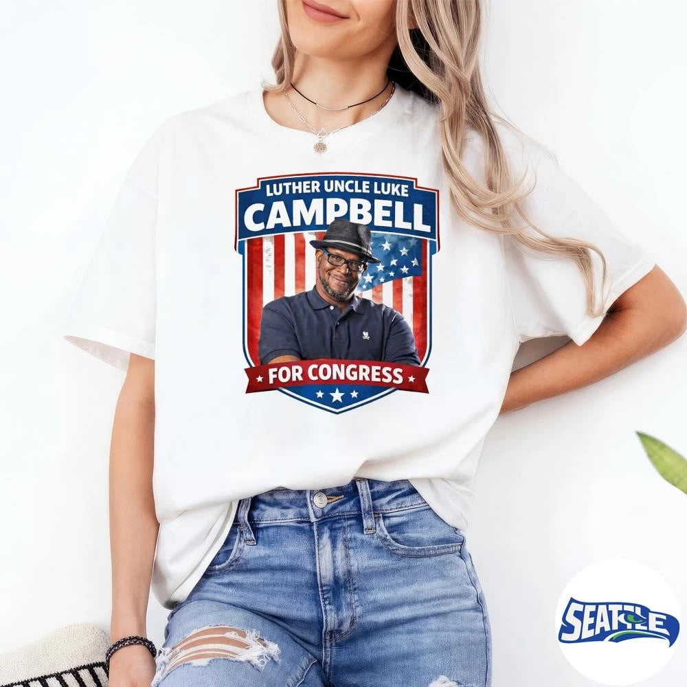Luther Uncle Luke Campbell For Congress Logo shirt