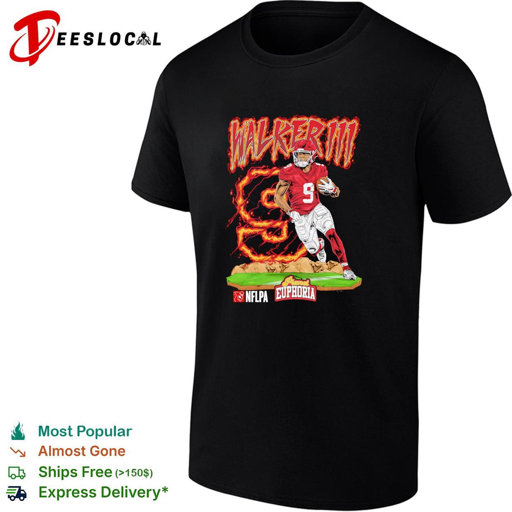 Kenneth Walker III Seattle Seahawks number 9 NFLPA Planet Euphoria graphic shirt