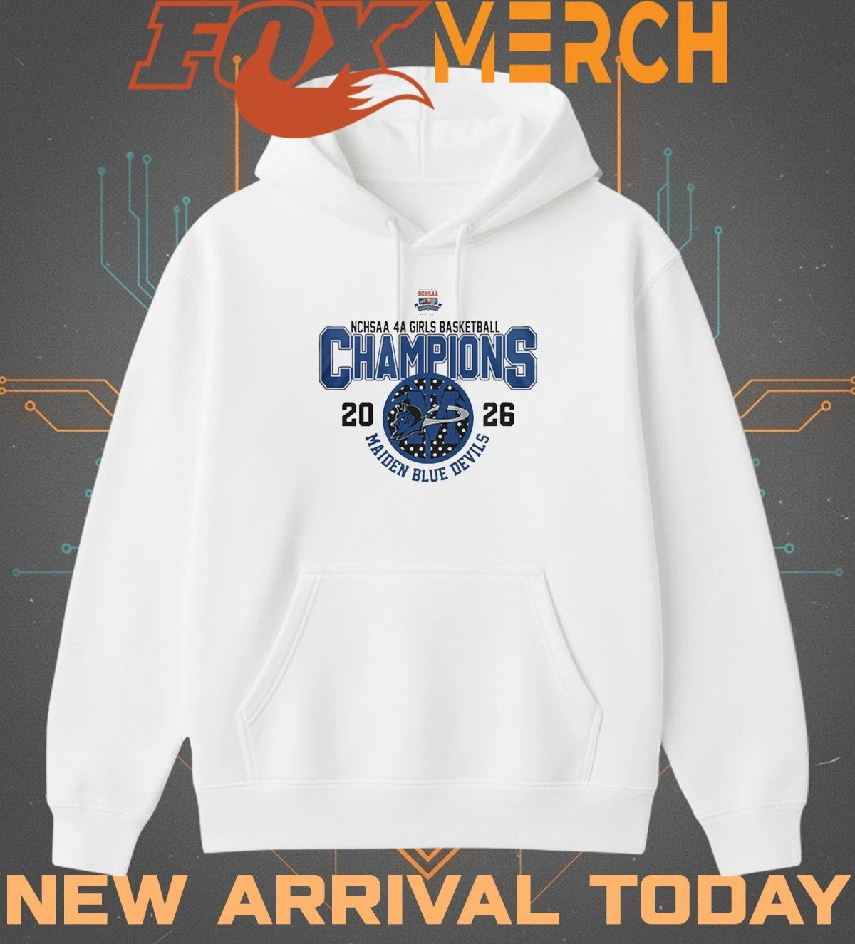 Maiden Blue Devils 2026 NCHSAA Women’s 4A Basketball Champions t-shirt