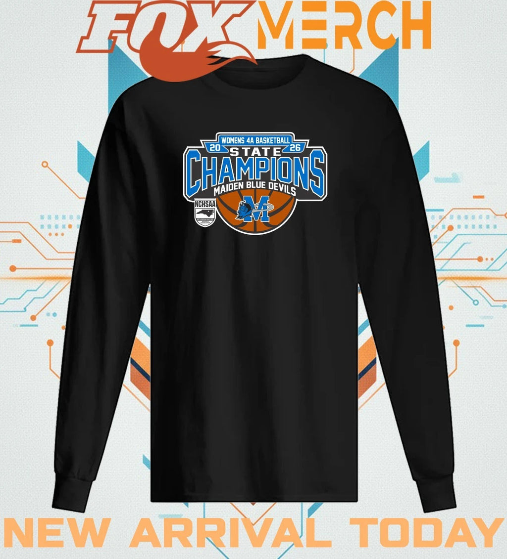 Maiden Blue Devils 2026 Women’s 4A Basketball State Champions t-shirt