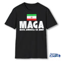 Make America Go Away Iran Flag MAGA Parody No War Iran 2026 shirt