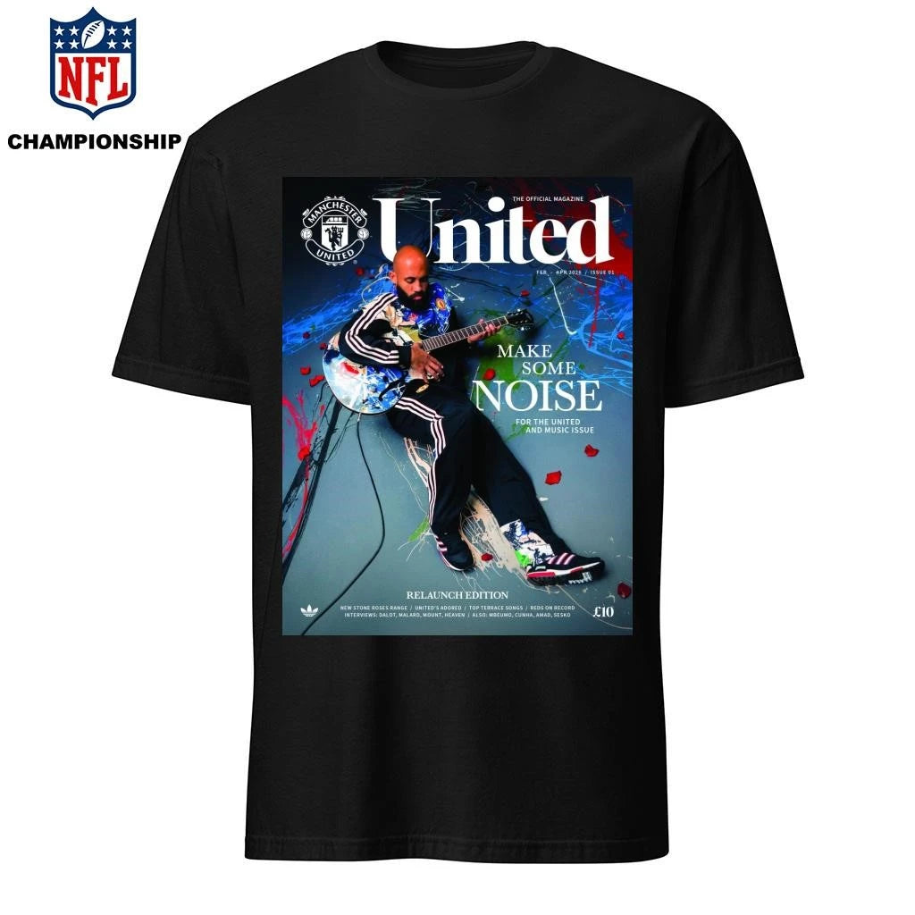 Manchester United United Magazine Issue 01 February April 2026 Make Some Noise Music Edition Cover Artwork Shirt