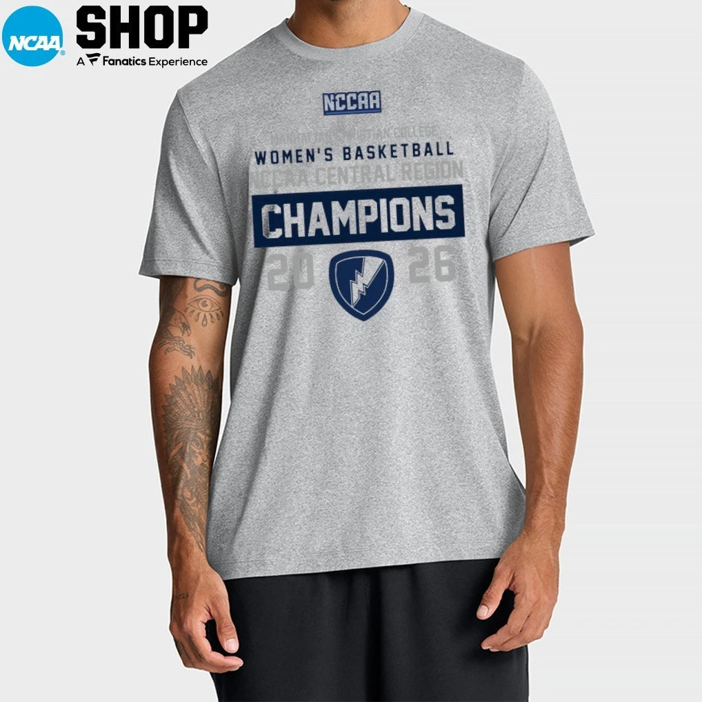 Manhattan Christian College Women’s Basketball 2026 NCCAA Central Season Champions T-Shirt