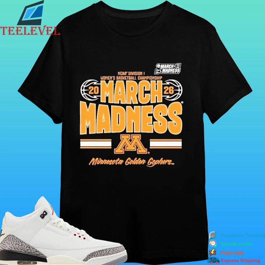 Maroon Minnesota Golden Gophers 2026 Ncaa Women’s Basketball Tournament March Madness Shirt
