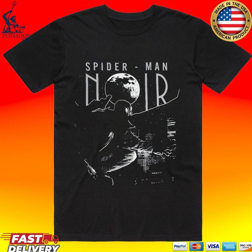 Marvel Spider Man Noir Skyline T-shirt