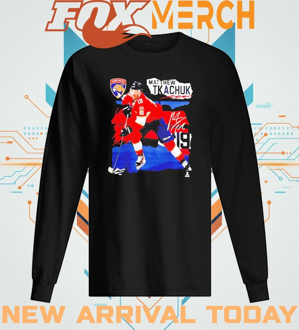 Matthew Tkachuk Florida Panthers fresh Ice signature t-shirt