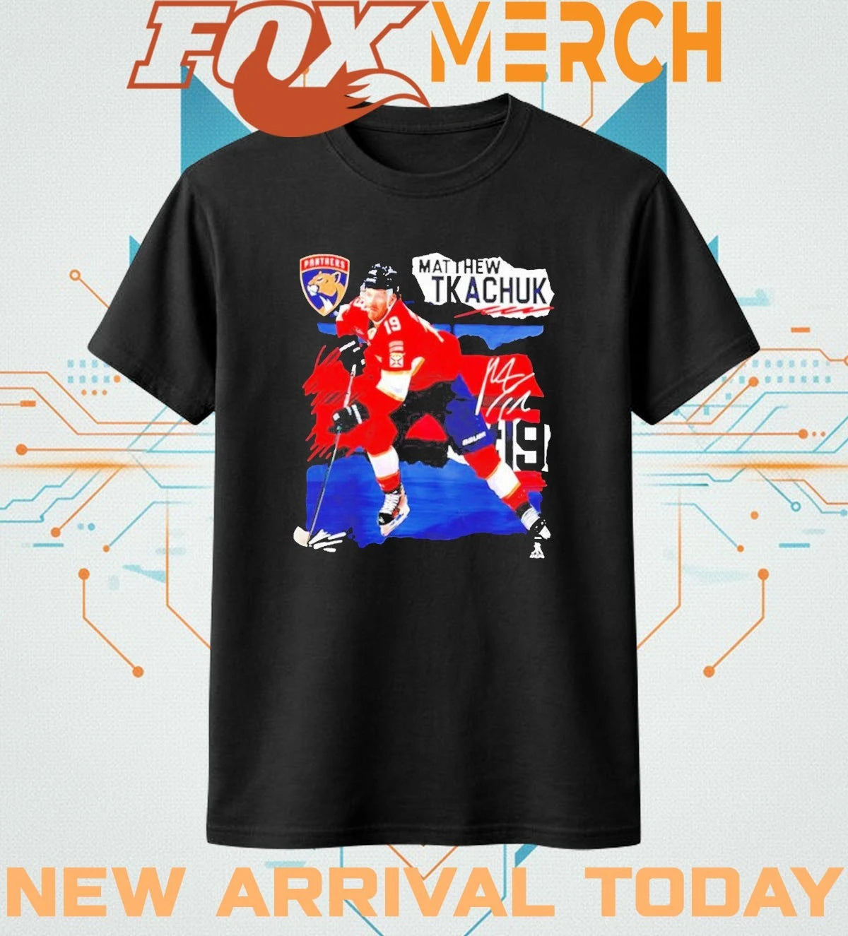 Matthew Tkachuk Florida Panthers fresh Ice signature t-shirt