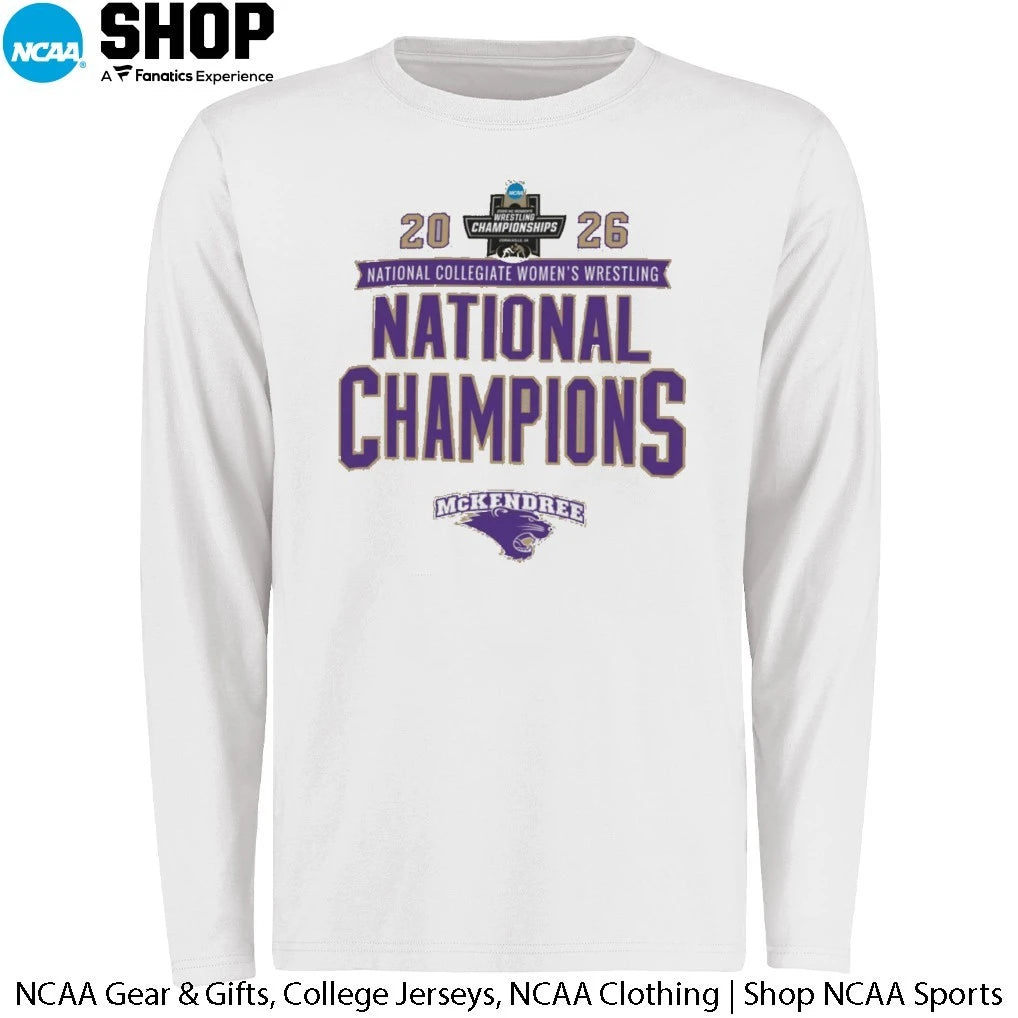 McKendree Bearcats Champion Unisex 2026 NCAA Women’s Wrestling National Champions T-Shirt