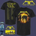 Metallica M72 Seasons World Tour 2025-6 Band Members With Tour Dates Pop-Up Shop T-Shirt
