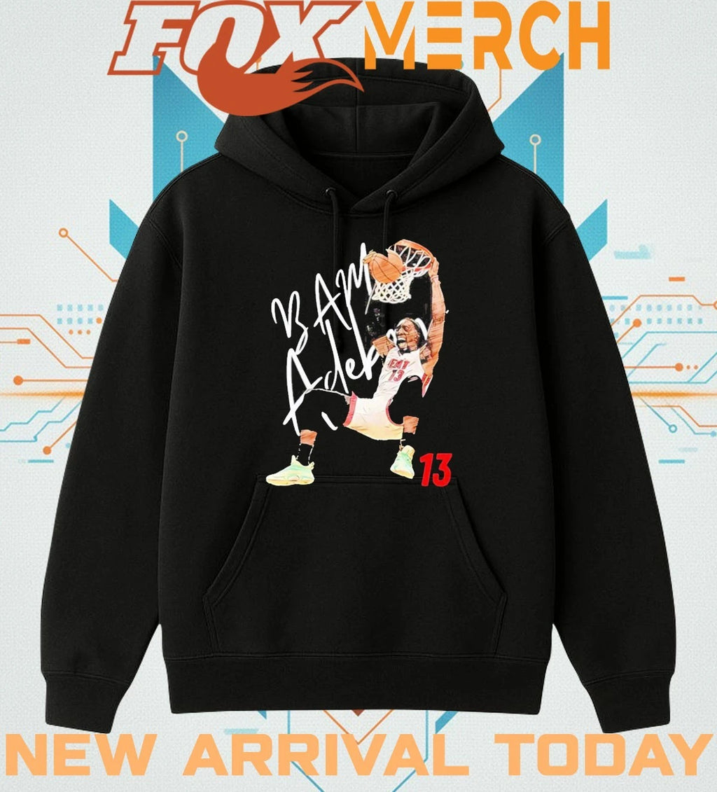 Miami Bam Adebayo #13 Dunk basketball cartoon t-shirt