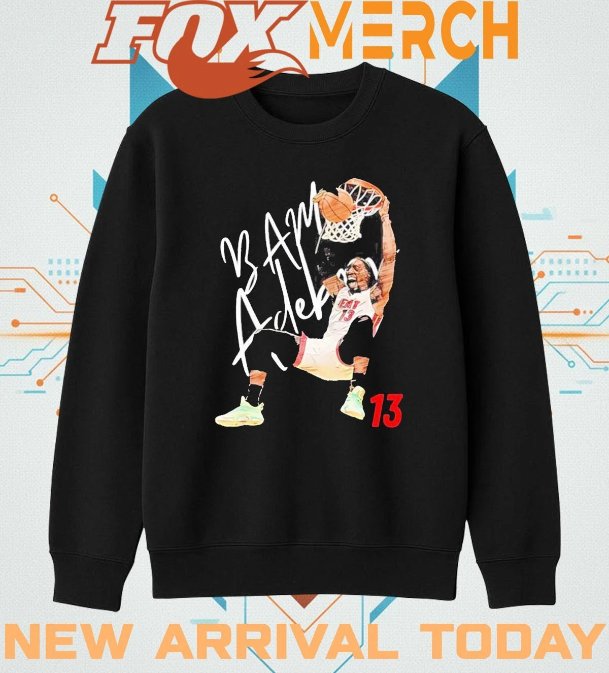 Miami Bam Adebayo #13 Dunk basketball cartoon t-shirt