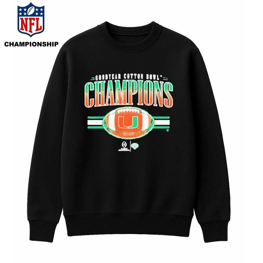 Miami Football 2026 CFP Cotton Bowl Champions Shirt