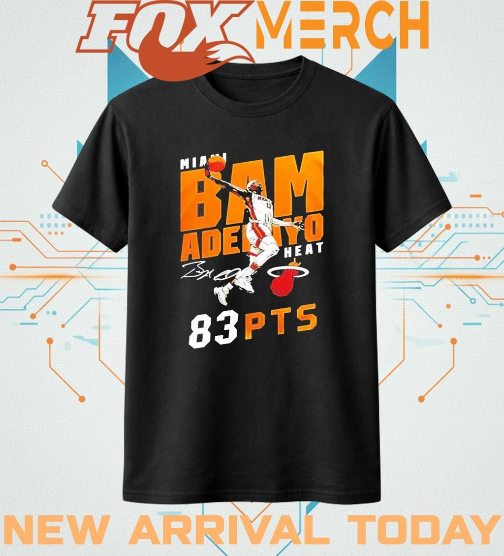 Miami Heat Adebayo 2026 celebarte 83 points history graphic t-shirt