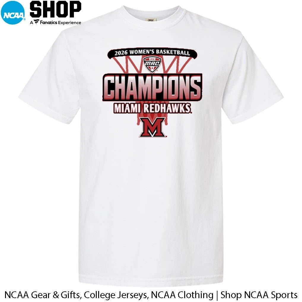 Miami RedHawks 2026 MAC Women’s Basketball Regular Season Champions T-Shirt