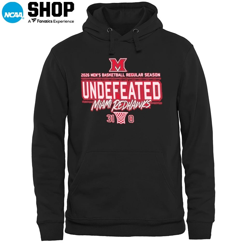 Miami RedHawks 2026 Men’s Basketball Regular Season Undefeated 31-0 T-Shirt