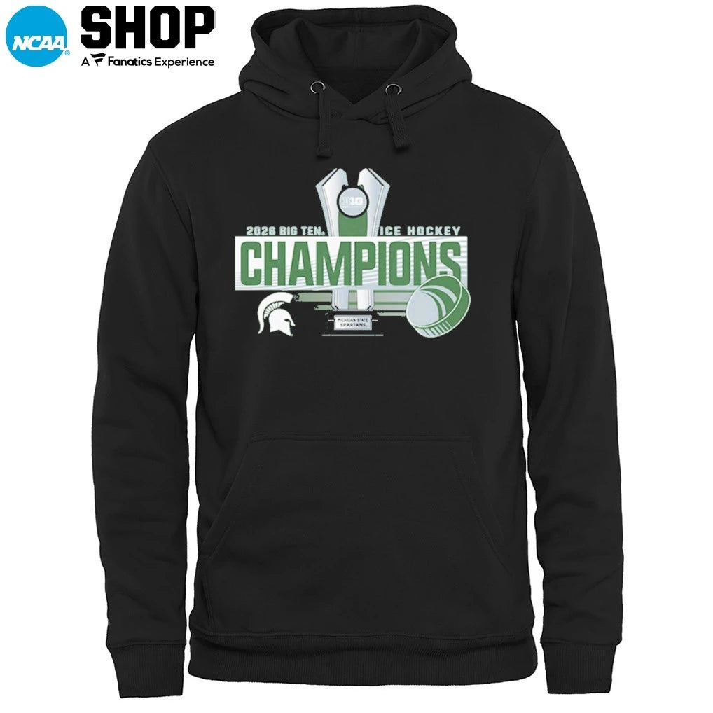 Michigan State Spartans 2026 Big Ten Ice Hockey Regular Season Champions T-Shirt