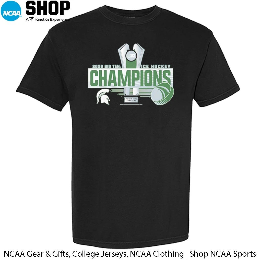 Michigan State Spartans 2026 Big Ten Ice Hockey Regular Season Champions T-Shirt