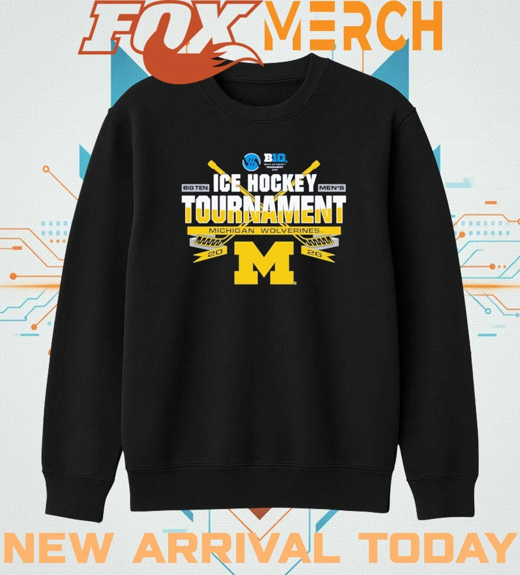 Michigan Wolverines 2026 Big Ten Hockey Championship Participant t-shirt
