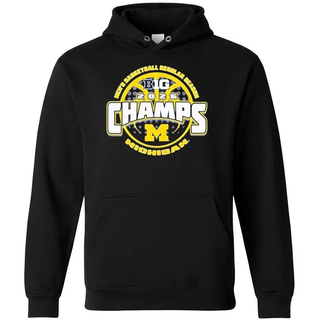 Michigan Wolverines 2026 Big Ten Men’s Basketball Regular Season Champs Shirt