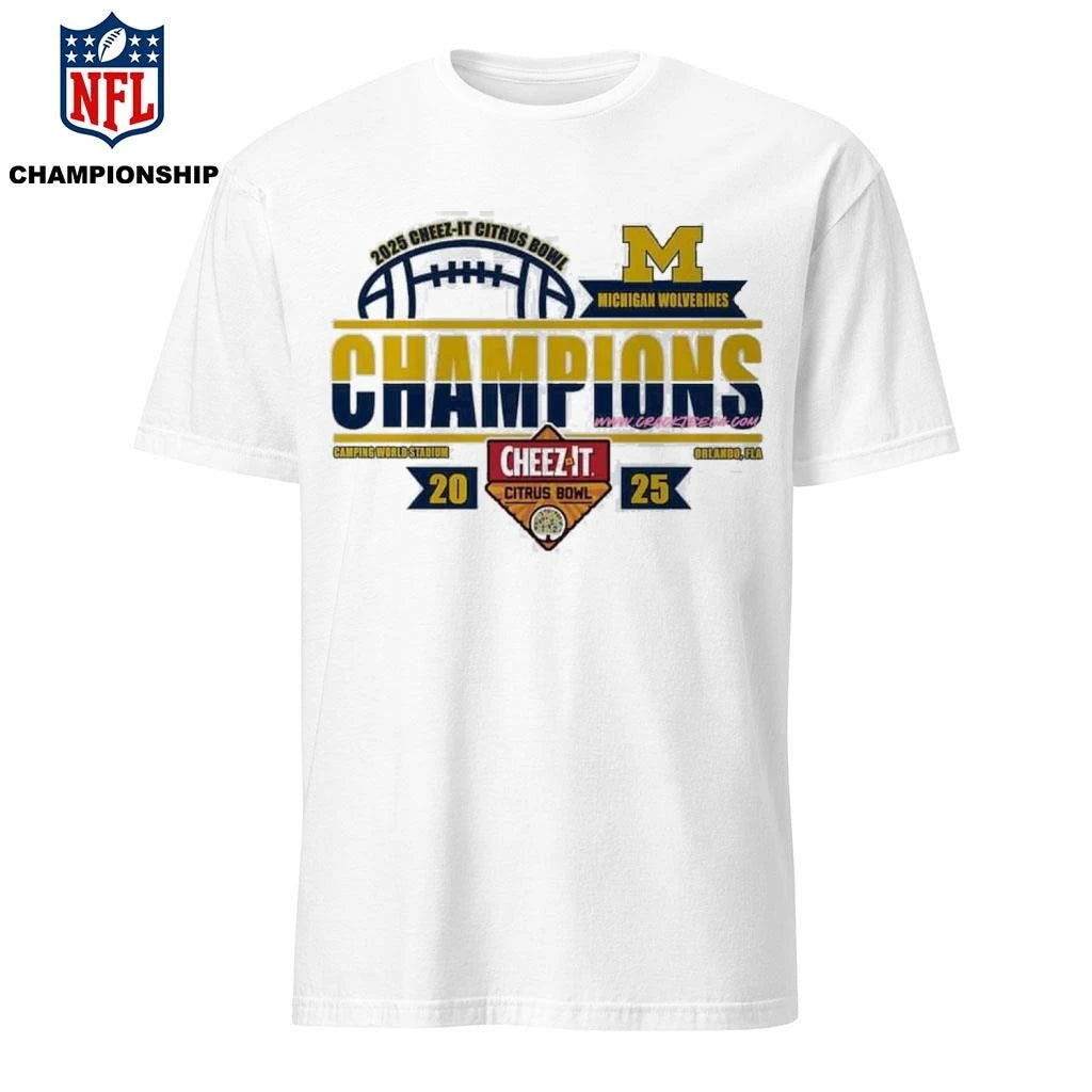 Michigan Wolverines Football 2025 Cheez-It Citrus Bowl Champions Locker Room Shirt