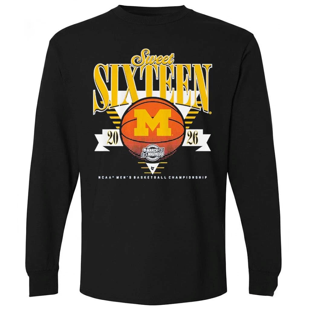 Michigan Wolverines MBB 2026 Sweet Sixteen Shirt